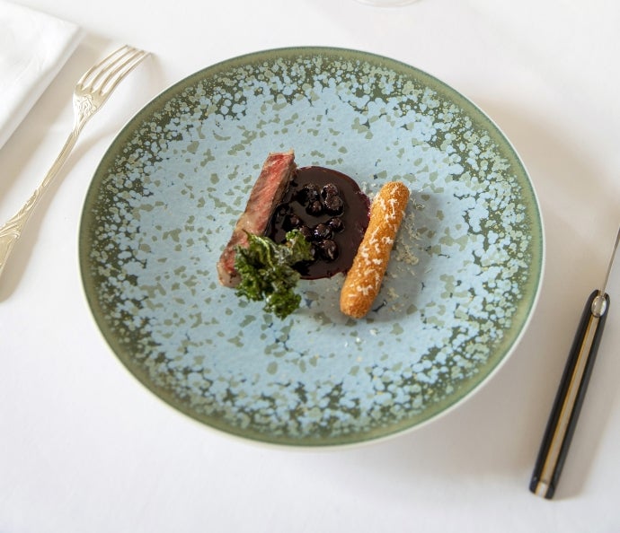 Grilled Wagyu Beef With Perrier Jouët Balson Rosé